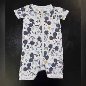 Little Sleepies Disney Mickey Forever Shorty Romper